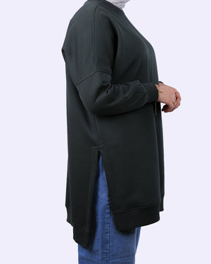 سويت شيرت بفتحات جانبية