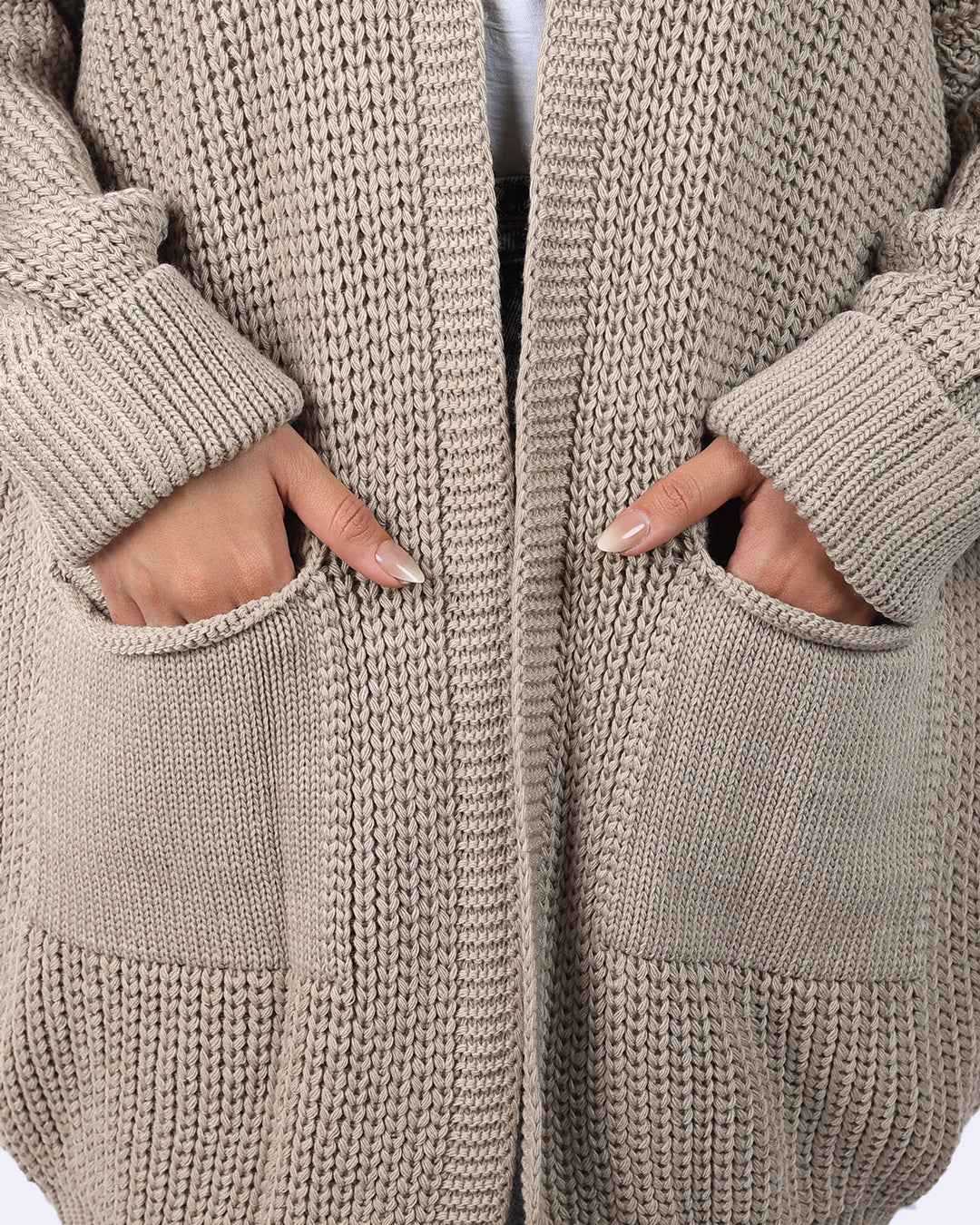 كارديجان نسائي محبوك طويل