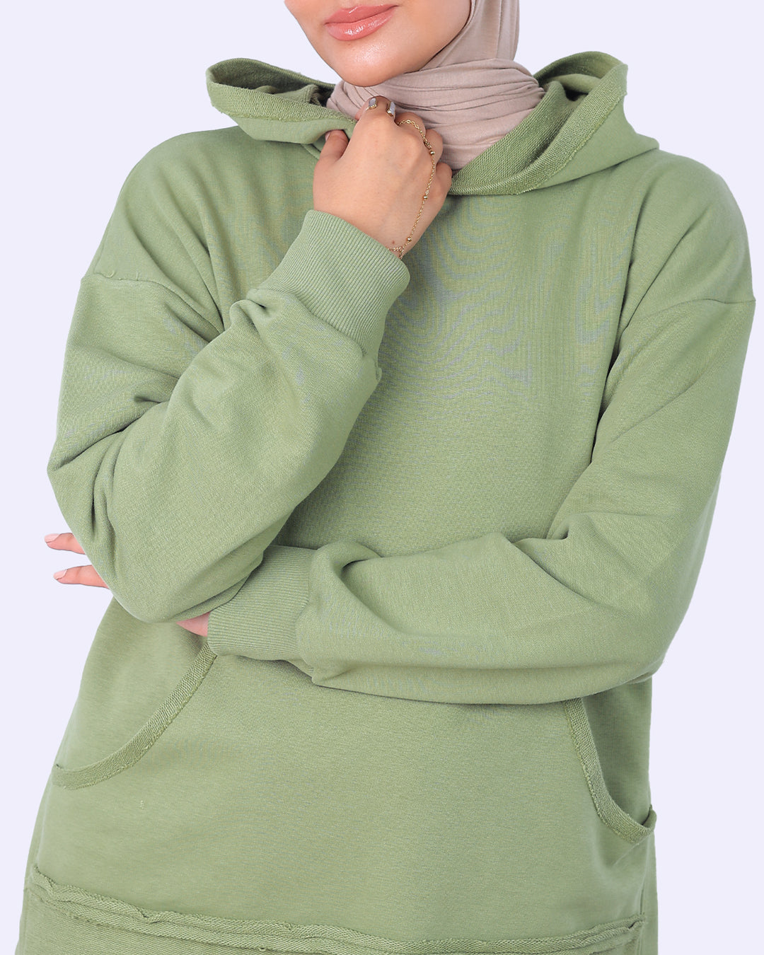 طقم هودي ميلتون (Raw Edge)