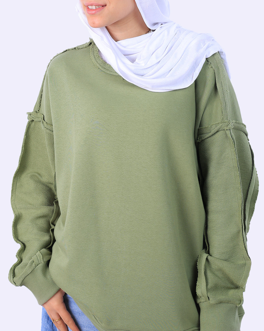 سويت شيرت (Raw Edge)