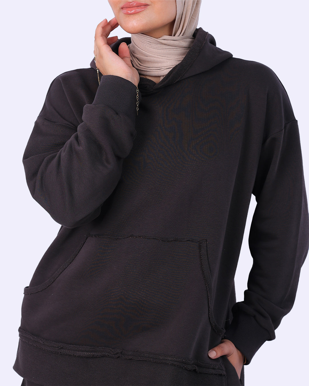 طقم هودي ميلتون (Raw Edge)