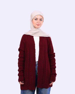 كارديجان محبوك طويل